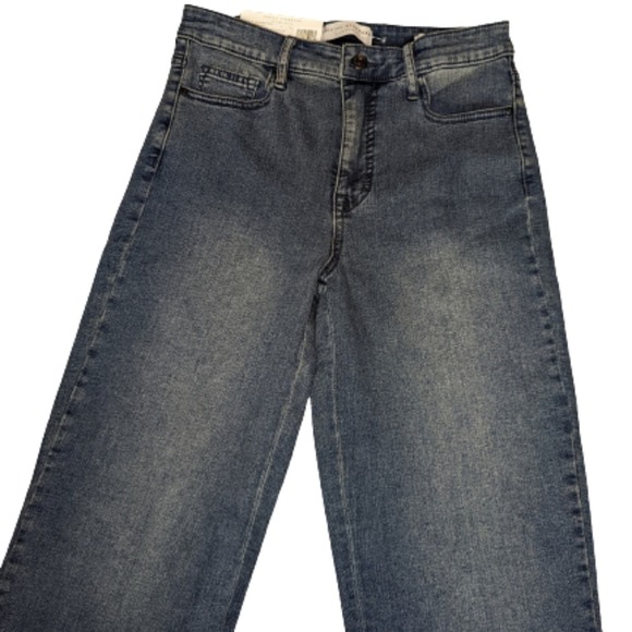 Sanctuary Social Standard High Rise Crop Straight Raw Hem Ankle Jeans Women's 14 - Picture 5 of 12